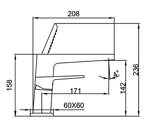 Смеситель для ванны FAOP A1109 - фото 2
