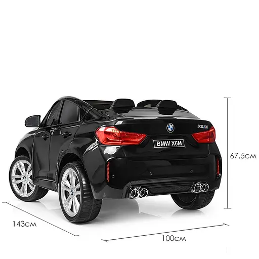 Електромобіль дитячий Bambi Джип Racer BMW JJ2168EBLR-2 зі світлом Чорний - фото 4