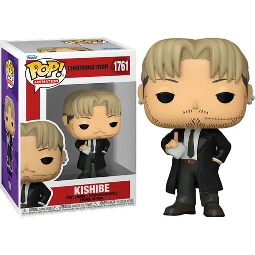 Коллекционная  фигурка   Funko Pop Человек бензопила  Кишиби Chainsaw Man Kishibe 10 см FP CM K 1761 - фото 1