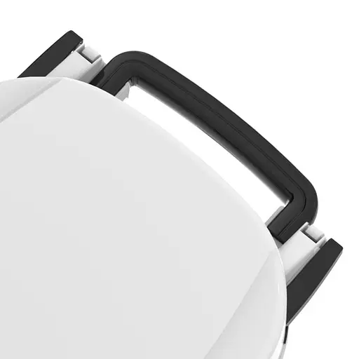 Бак для мусора с крышкой и колесиками Bidone 40x60x84h, 100 л светло-серый - фото 7