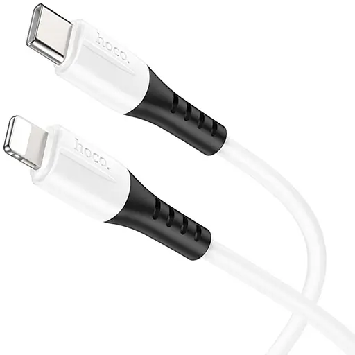 Дата кабель Hoco X82 Silicone Type-C to Lightning 20W (1m) White - фото 2