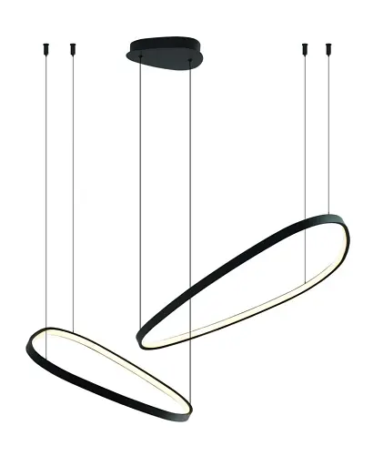 Подвесной светильник, люстра Goldlux 334091 Michelle LED 1x48W 4000K 7400Lm IP20 черный - фото 1