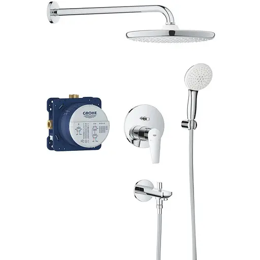Душова система прихованого монтажу Grohe BauEdge з Tempesta 250 25291000, Хром - фото 1