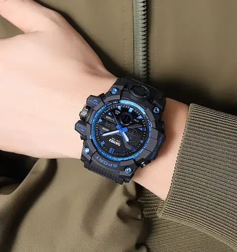 Годинник чоловічий наручний спортивний Skmei 2197 Синій - фото 7