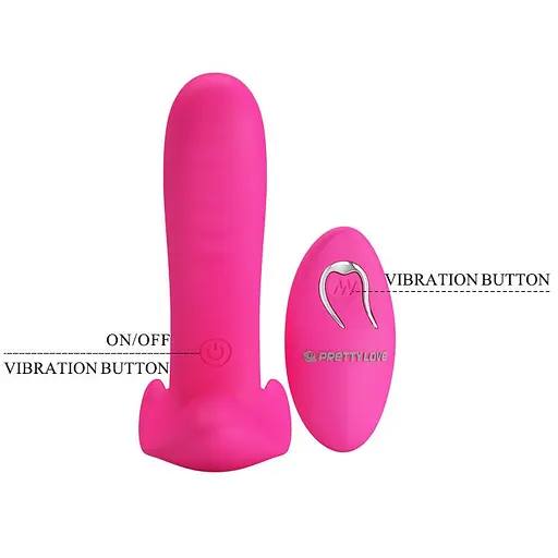 Вібратор Pretty Love Remote Control 10 см рожевий - фото 7