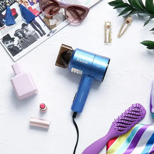 Потужний якісний складаний фен для сушки і укладання волосся Magio MG-151 з дифузором - фото 7