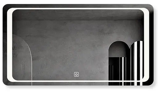 Дзеркало Dusel DE-M3031 75x120 см, Білий - фото 1