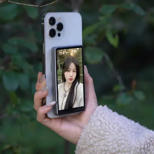 Беспроводной дублирующий экран / монитор для селфи RK-X40 with MagSafe Grey - фото 4