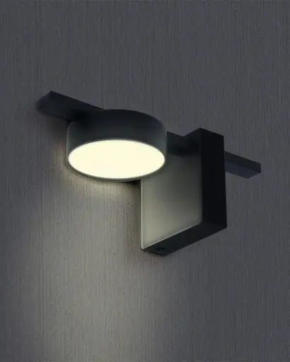 Бра, настінний світильник Goldlux 326232 Joy GX53 1x10W 4000K 660Lm IP20 Чорний - фото 2