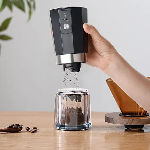 Кавомолка бездротова Circle Joy Electric Coffee Grinder (CJ-EG05) Silver - фото 4