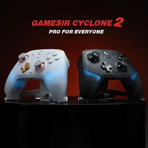 Геймпад GameSir Cyclone 2 – 1000Hz ,PC/Switch/Android/iOS, PC З док станцією (White) - фото 2