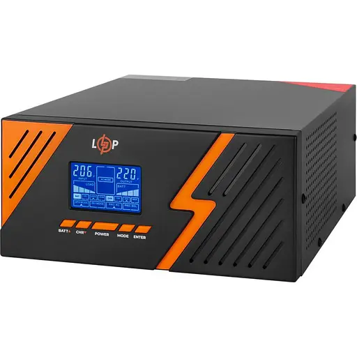 Источник бесперебойного питания (ИБП) LogicPower LPM-PSW-1500VA 1050W Black (22754) [107301] - фото 3