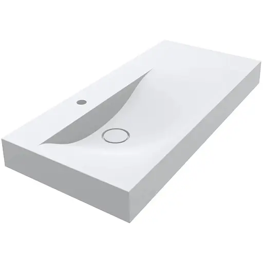 Умивальник Miraggio Viola 1000 L matt 0002659, Білий матовий - фото 1