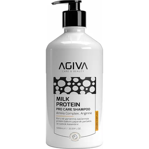 Шампунь Agiva Milk Protein Pro Care Shampoo живильний з амінокомплексом 1 л