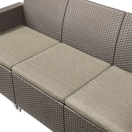Комплект садових меблів Keter Emma 3 seater set стіл-скриня бежевий - фото 4