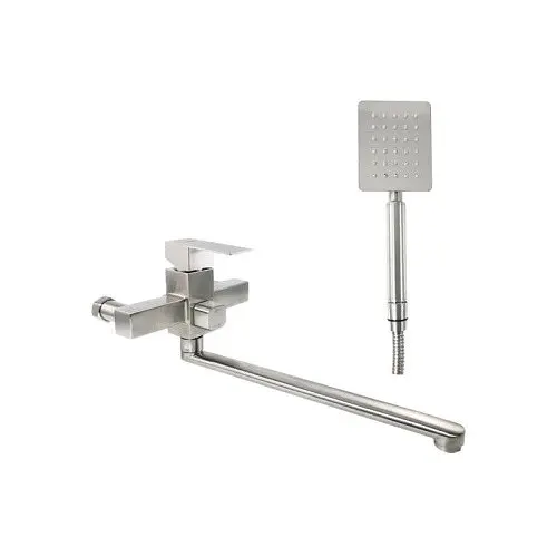 Смеситель для ванны Wezer PRO7-02 сатин Хром матовый - фото 1