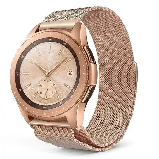 Ремінець Міланська Петля 20 mm Gear S3/S2 Rose Gold - фото 1