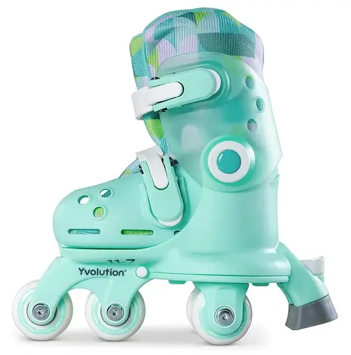 Роликовые коньки YVolution Twista размер 30-34 салатовый - фото 2