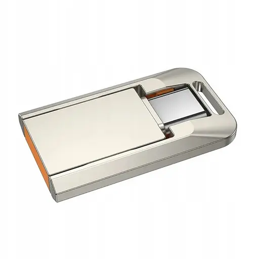 USB флеш накопитель Hoco UD17 128GB Type-C металлический серебристый - фото 3