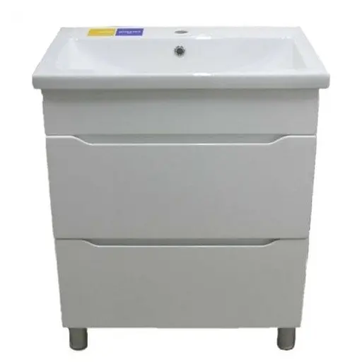 Тумба підлогова ПіК Альба Т8 з раковиною Cersanit Como 70 см Білий 30412 - фото 1