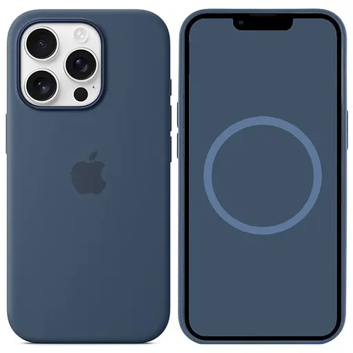 Чохол Epik Silicone case AAA with Magsafe and Animation для Apple iPhone 16 Pro Max 6.9 Denim