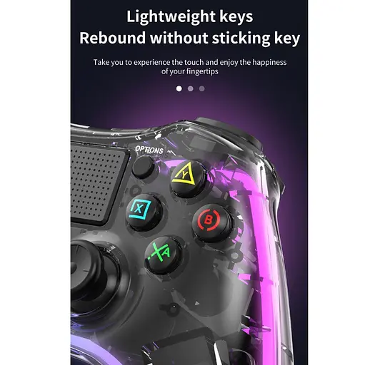 Геймпад джойстик Voltronic P-05 Wireless DualShock 4 for PS4/Switch/PC/IOS MFI/Adndroid HID - фото 17
