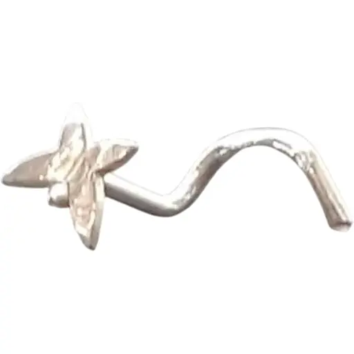 Срібна сережка-пірсинг в ніс Dear. 1015С