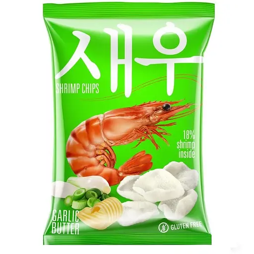 Чипси Shrips креветкові з вершково-часниковим смаком 50 г