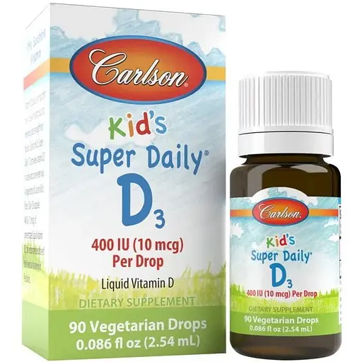 Вітаміни та мінерали Carlson Labs Kid's Super Daily D3, 2.54 мл