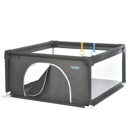 Дитячий манеж MR 1339-G, сірий, ширина з ніжками 132 см - фото 5