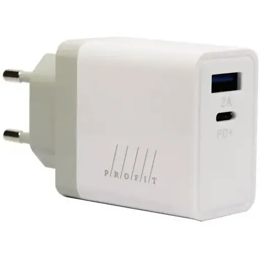 Зарядний пристрій 2 спідн швидкий блок 18 W Profit ES-D91 - фото 1