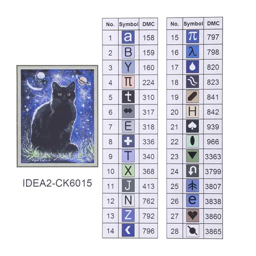 Набір з алмазною мозаїкою "Чорний кіт" 40*50 см, IDEA2-CK6015, ТМ "99IDEAS" - фото 8