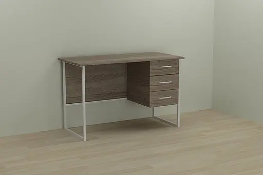 Комп'ютерний стіл Ferrum-decor Гаррі 75x120x70 білий ДСП Дуб Сонома Труфель 16мм (FRD-101003) - фото 2