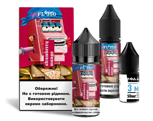 Набір компонентів для самозамісу сольовий Flavorlab FL350 30 мл (Strawberry Mango Полуниця Манго, 0-65 мг)
