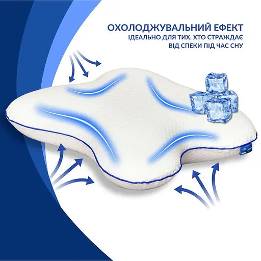 Подушка ортопедическая MEMORY FOAM IDEIA 58х50х12 см 8-35537 - фото 2
