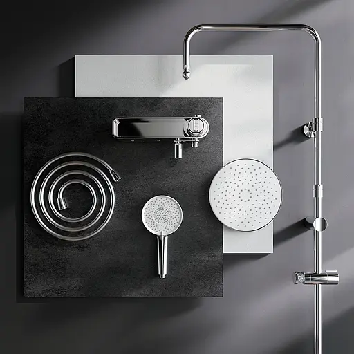 Душова система Am.Pm X-Joy верхній душ 220 мм F0785A700, Хром - фото 10