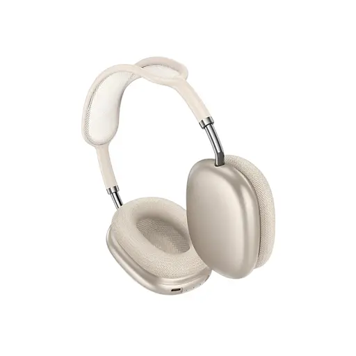 Bluetooth гарнитура Hoco W65 Plus с микрофоном и шумопоглощением, бежевая - фото 4