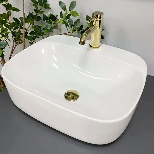 Умивальник VBI Narni M white накладний VBI-014900, Білий - фото 1