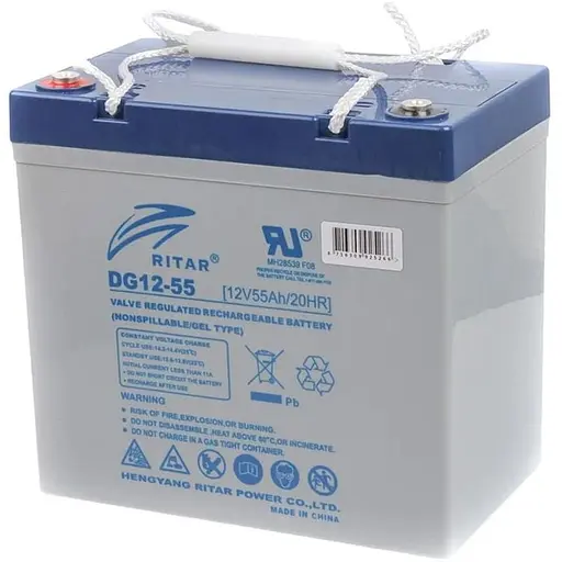 Аккумулятор Ritar GEL 12V/55Ah/660Wh (DG12-55) [125674]