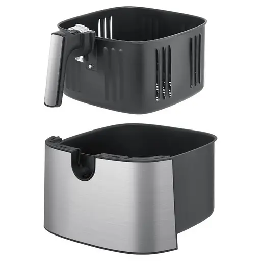 Аерофритюрниця Rotex ROM970-XXL Up&DownFry електрична 7.5л Срібляста 2000Вт - фото 7