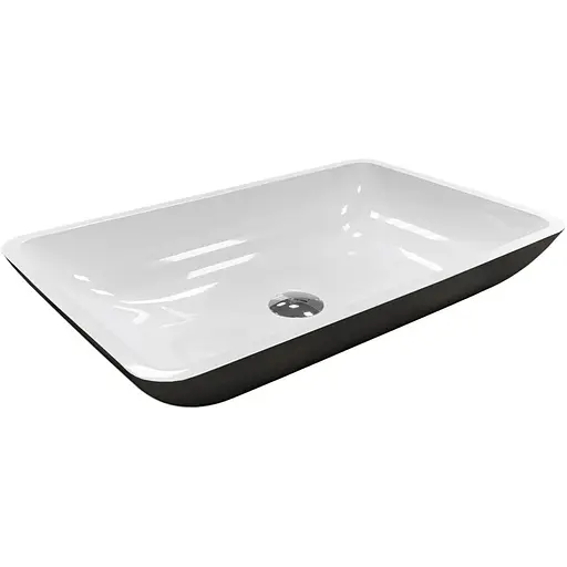 Раковина Adamant умивальник LOWER штучний камінь прямокутна - фото 1