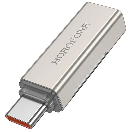 Перехідник Borofone BV25 Type-C male to Type-C female Gray - фото 3