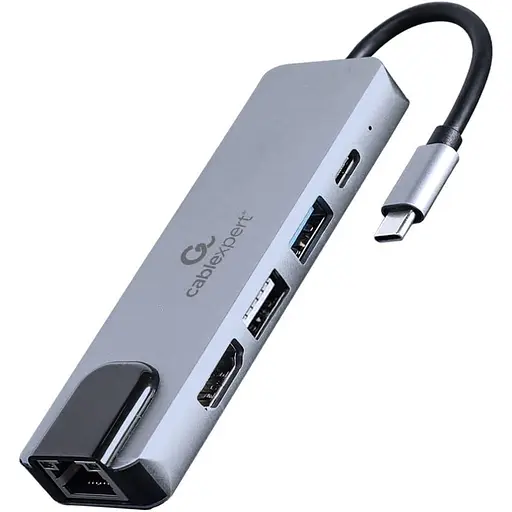 USB-Хаб Cablexpert A-CM-COMBO5-04, USB Type-C 5-в-1 (A-CM-COMBO5-04) - фото 1