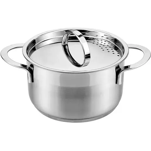 Кастрюля из нерж. стали CASSIDA New Line 22 см, 6.10л с крышкой