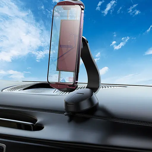 Автодержатель Hoco H68 Gamble tablet (center console) Black/Red - фото 8