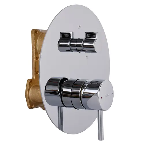 Душова система вбудована TOPAZ MODERNO TMD-33205-H78A змішувач з ручною та верхньою лійкою для комфортного душу - фото 3