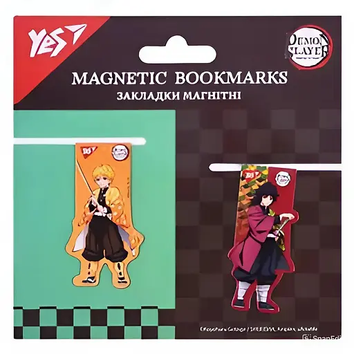 Набор магнитных закладок Yes Demon Slayer 20 шт. (708280)