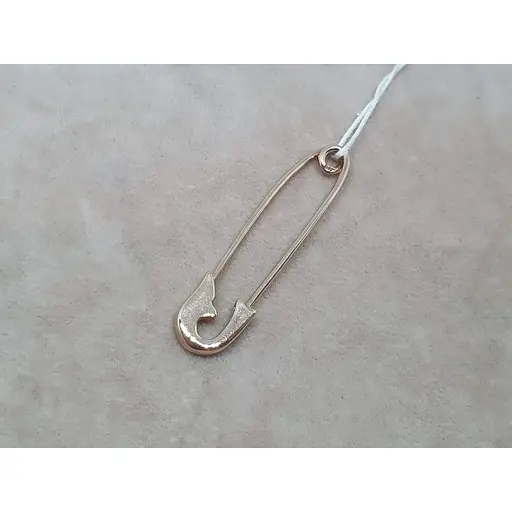 Золота брошка-шпилька Гаразд з діамантом. 3083329 - фото 2