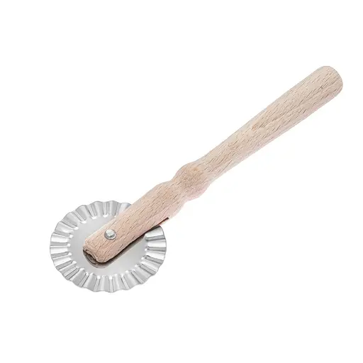 Ніж фігурний із дерев'яною ручкою для тіста 17 см, Kitchette 84149 - фото 1