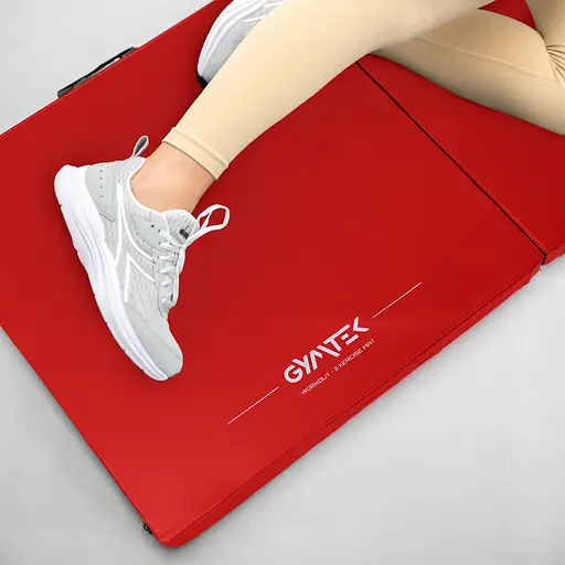 Мат гімнастичний Gymtek твердий 5 см червоний - фото 7